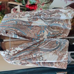 Chicos Paisley Print and LinedBlazer Jacket size 4